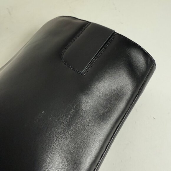 Worthington Black Stiletto Dress Boots Size 6.5 Fold Over Pointed Toe Night Out - Picture 14 of 16